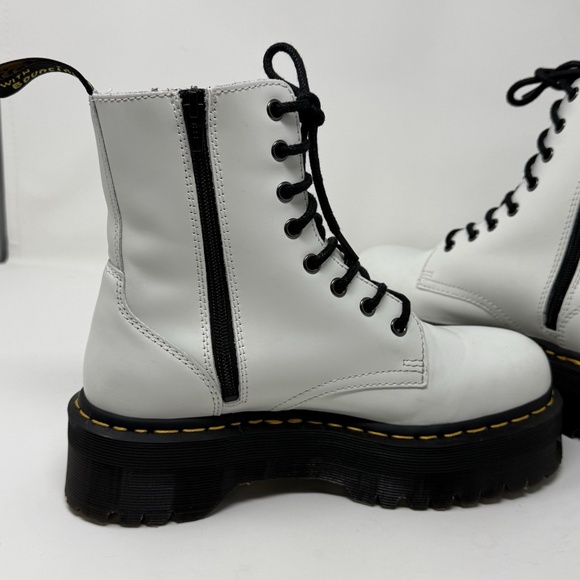 Dr. Martens White Jadon Platform Boots Women’s Size US 8 EU 39 - Picture 9 of 15